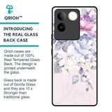 Elegant Floral Glass Case for iQOO Z7 Pro 5G
