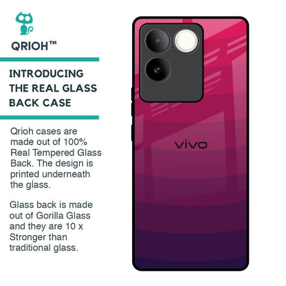 Wavy Pink Pattern Glass Case for iQOO Z7 Pro 5G