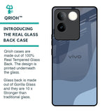 Navy Blue Ombre Glass Case for iQOO Z7 Pro 5G