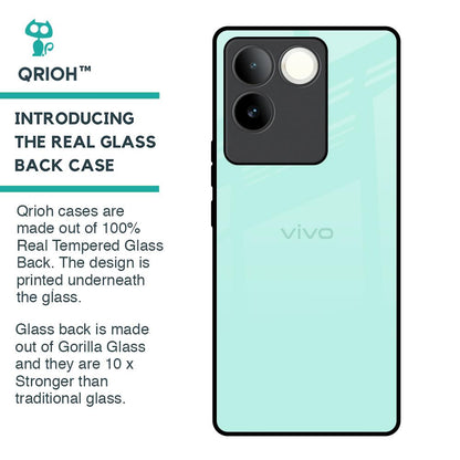 Teal Glass Case for iQOO Z7 Pro 5G