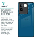 Cobalt Blue Glass Case for iQOO Z7 Pro 5G