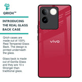 Solo Maroon Glass case for iQOO Z7 Pro 5G
