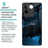 Polygonal Blue Box Glass Case For iQOO Z7 Pro 5G