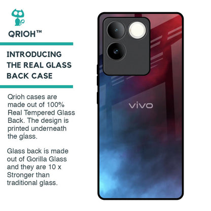Smokey Watercolor Glass Case for iQOO Z7 Pro 5G