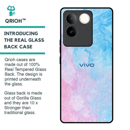 Mixed Watercolor Glass Case for iQOO Z7 Pro 5G