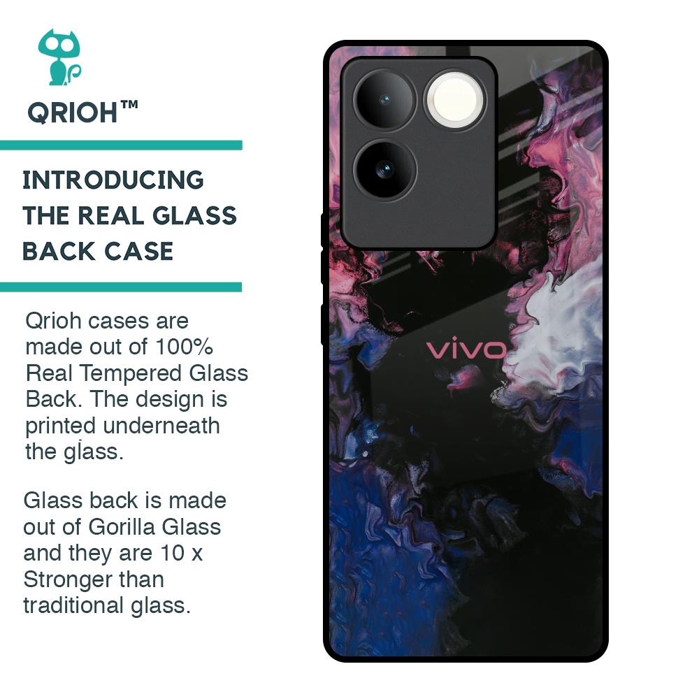Smudge Brush Glass case for iQOO Z7 Pro 5G