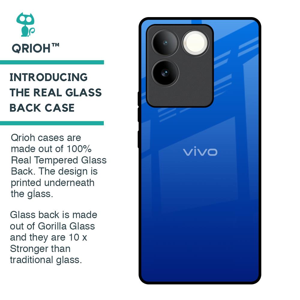 Egyptian Blue Glass Case for iQOO Z7 Pro 5G