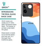 Wavy Color Pattern Glass Case for iQOO Z7 Pro 5G