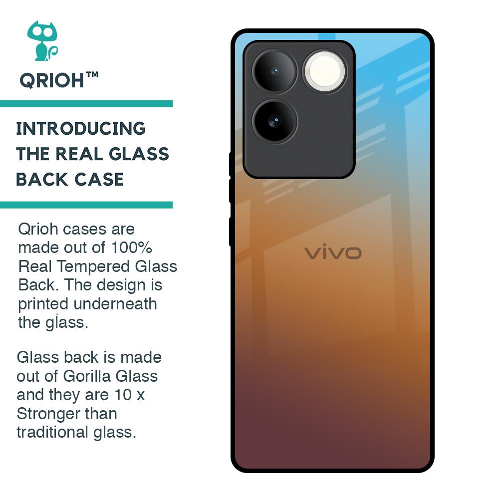 Rich Brown Glass Case for iQOO Z7 Pro 5G