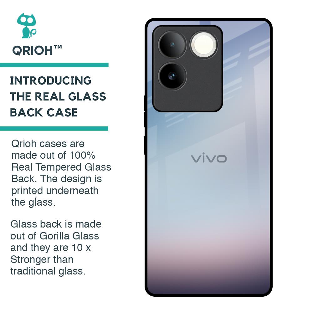 Light Sky Texture Glass Case for iQOO Z7 Pro 5G