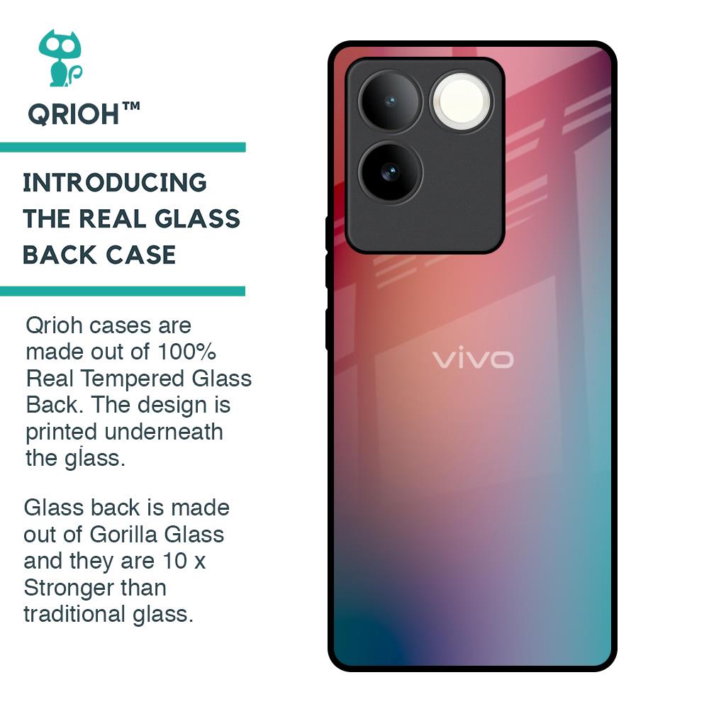 Dusty Multi Gradient Glass Case for iQOO Z7 Pro 5G