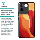 Magma Color Pattern Glass Case for iQOO Z7 Pro 5G