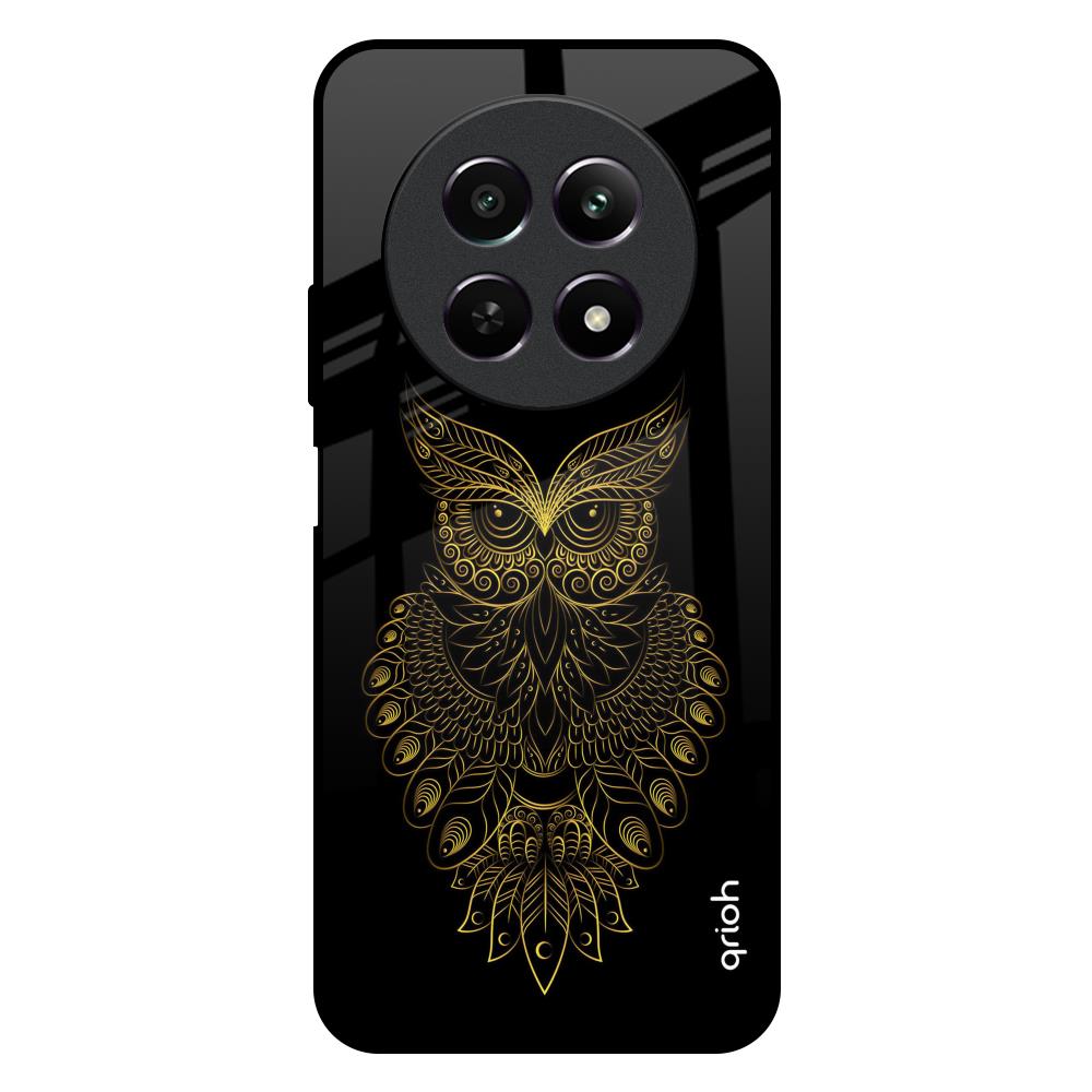 Golden Owl Realme 12 5G Glass Back Cover Online
