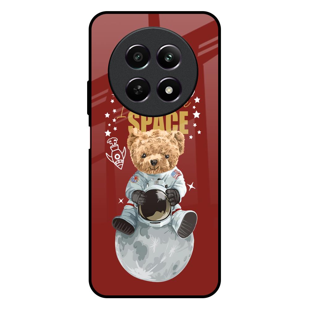 Astronaut Bear Realme 12 5G Glass Back Cover Online
