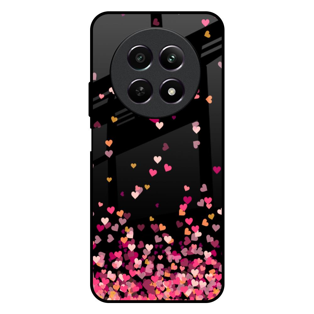 Heart Rain Fall Realme 12 5G Glass Back Cover Online