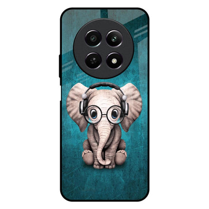 Adorable Baby Elephant Realme 12 5G Glass Back Cover Online