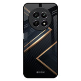 Sleek Golden & Navy Realme 12 5G Glass Back Cover Online
