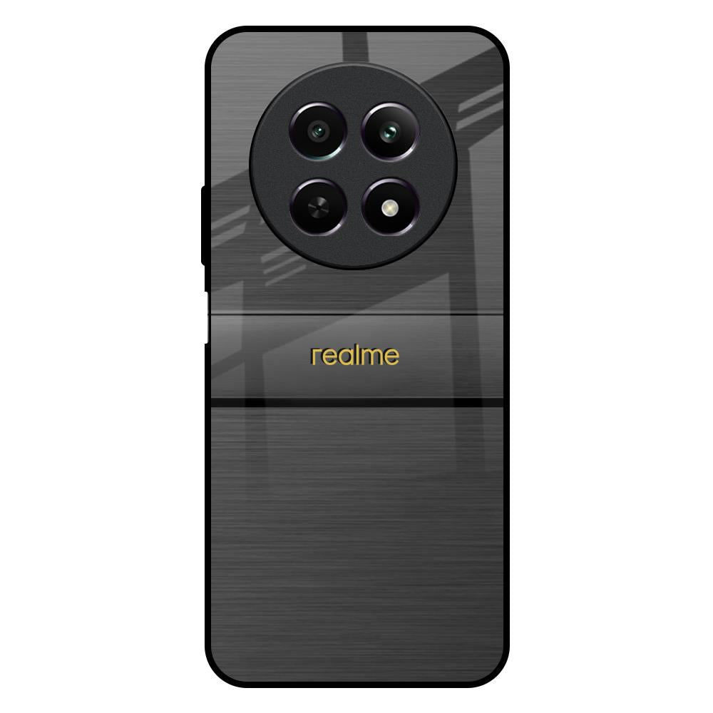 Grey Metallic Glass Realme 12 5G Glass Back Cover Online