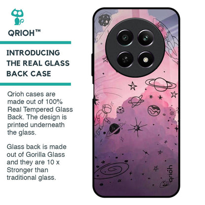 Space Doodles Glass Case for Realme 12 5G