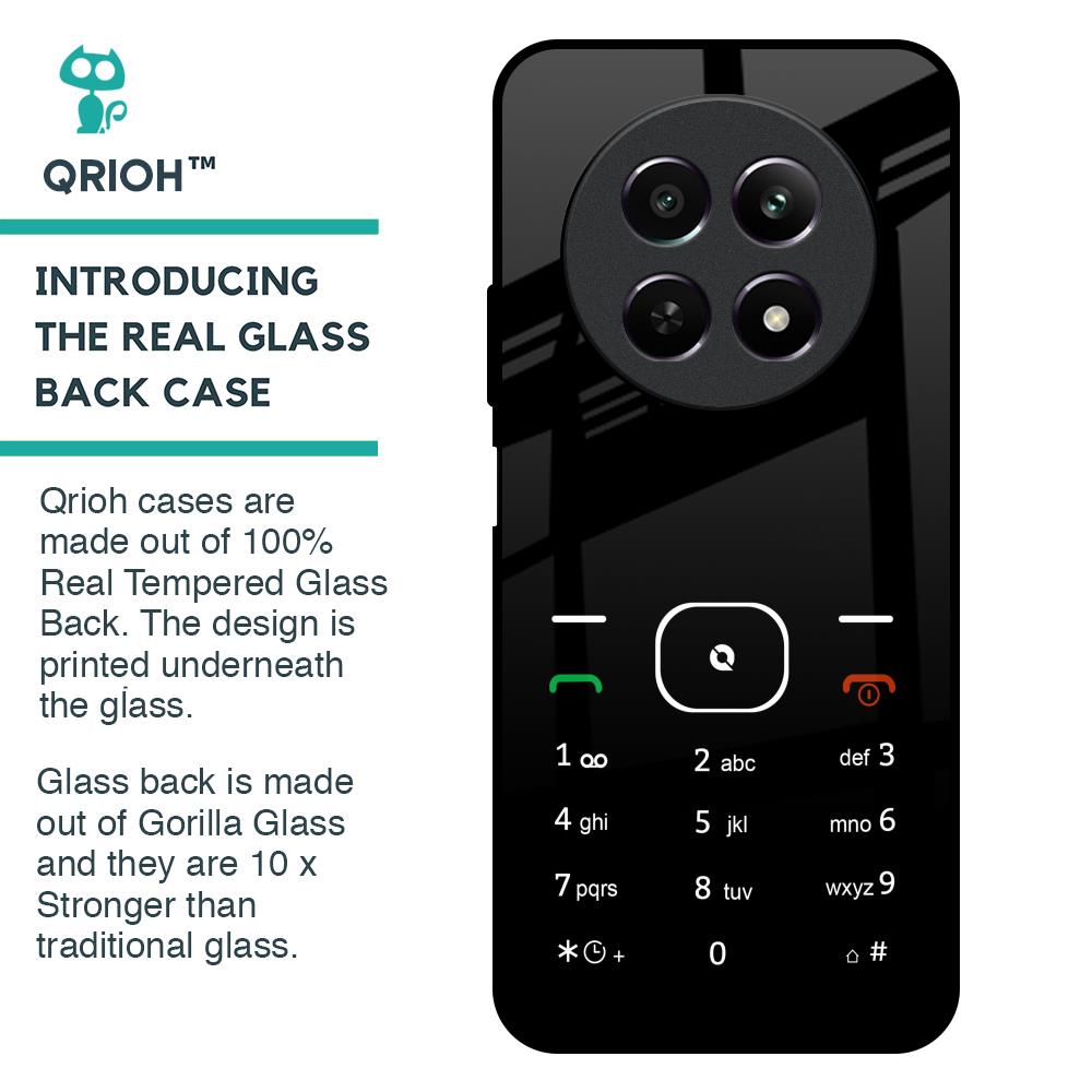 Classic Keypad Pattern Glass Case for Realme 12 5G