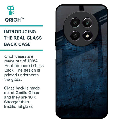 Dark Blue Grunge Glass Case for Realme 12 5G