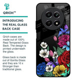 Rose Flower Bunch Art Glass Case for Realme 12 5G