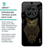 Golden Owl Glass Case for Realme 12 5G