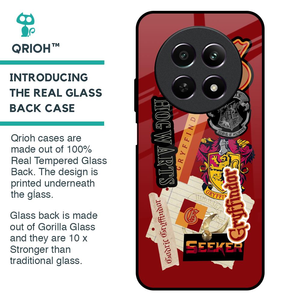 Gryffindor Glass Case for Realme 12 5G