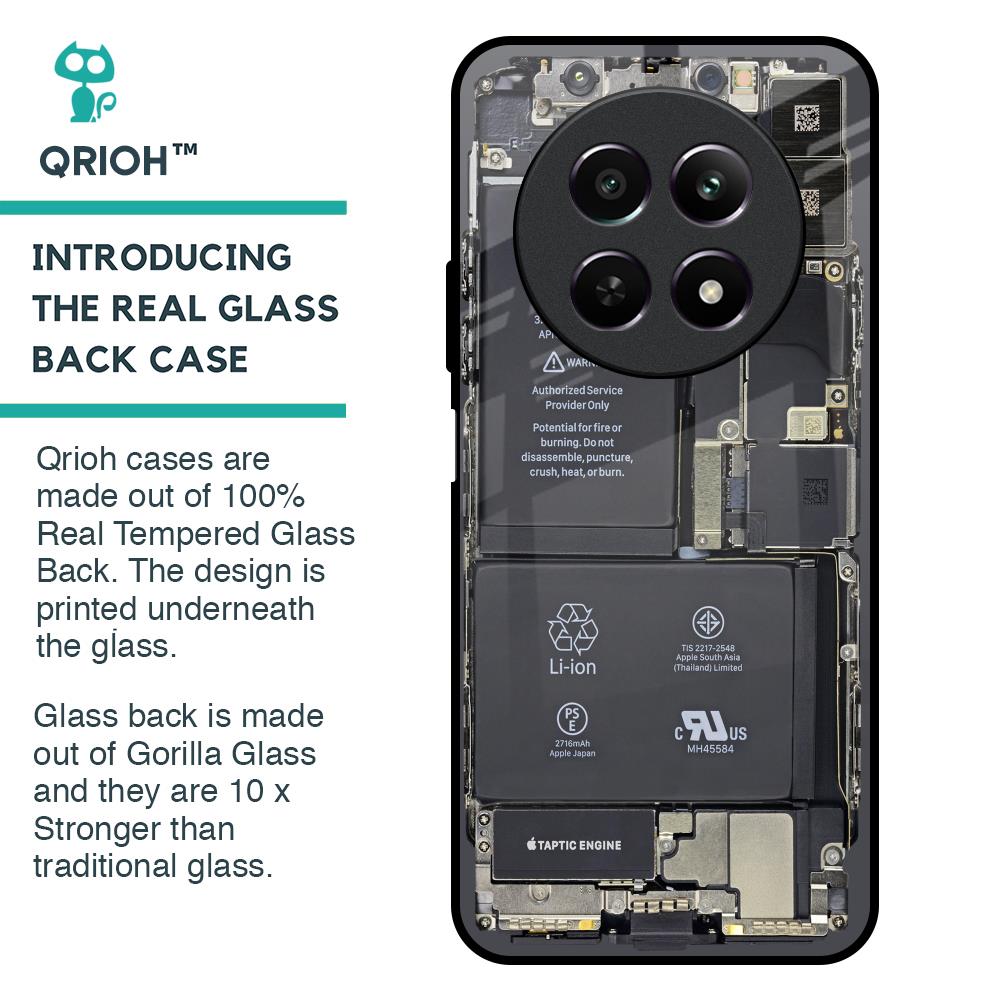 Skeleton Inside Glass Case for Realme 12 5G