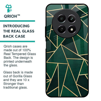 Abstract Green Glass Case For Realme 12 5G