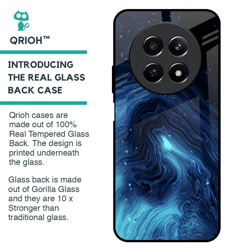 Dazzling Ocean Gradient Glass Case For Realme 12 5G