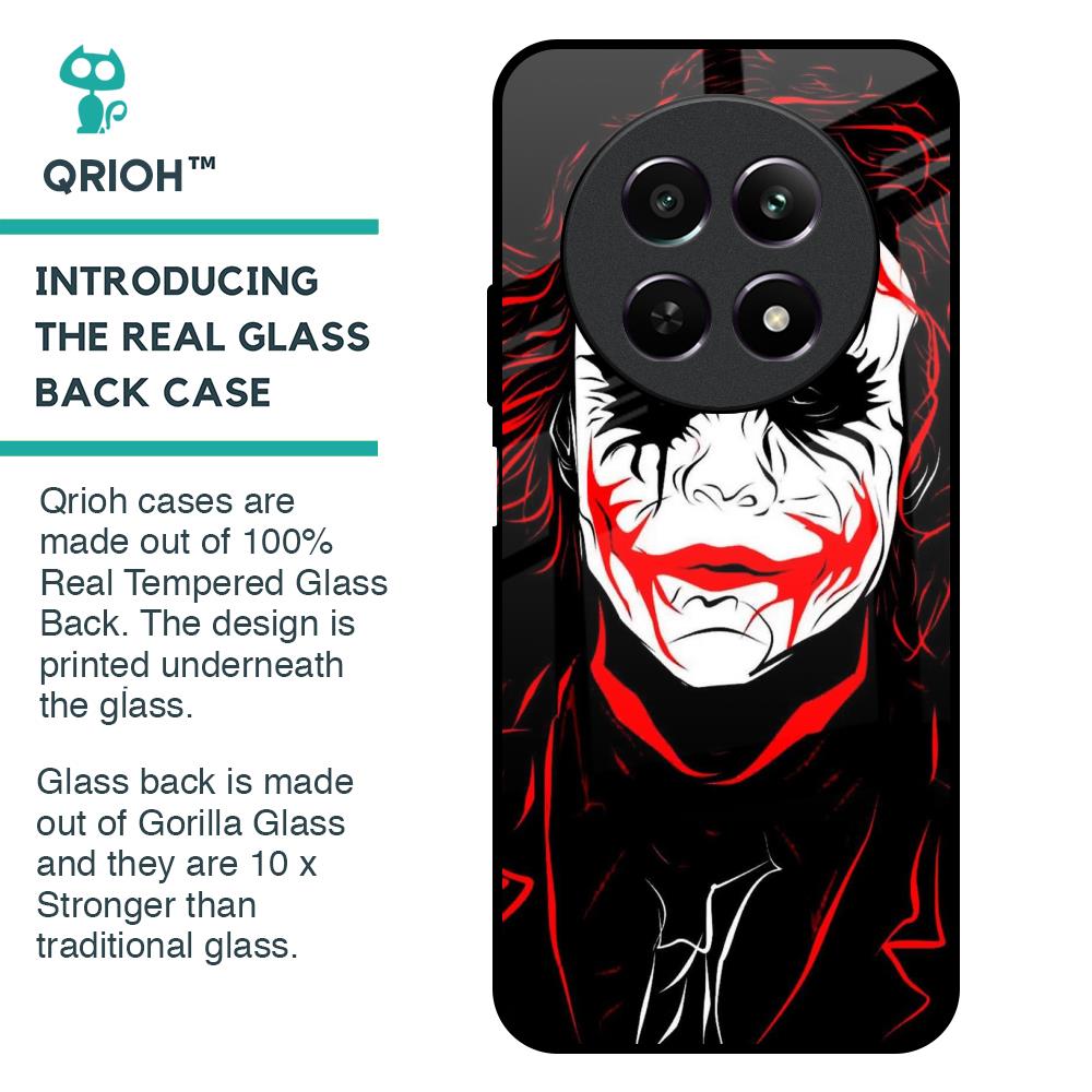 Life In Dark Glass Case For Realme 12 5G