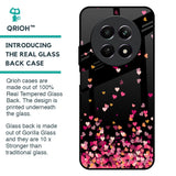 Heart Rain Fall Glass Case For Realme 12 5G