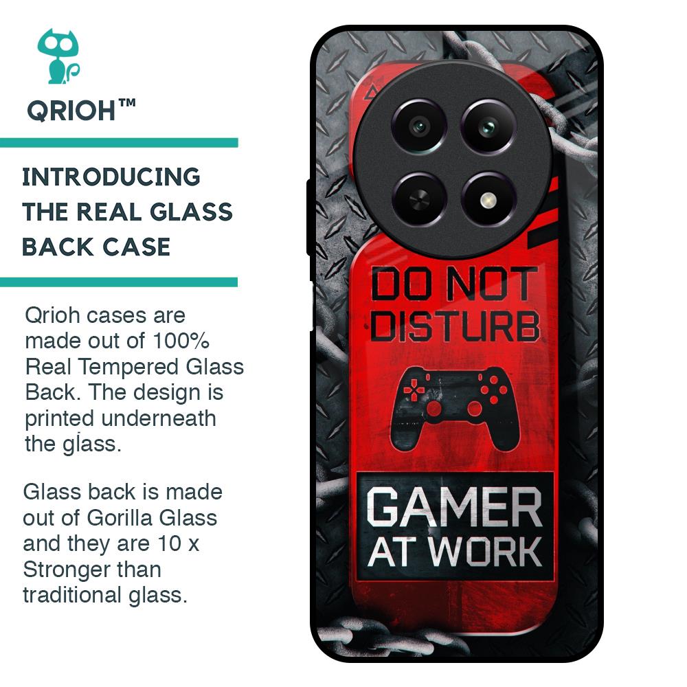 Do No Disturb Glass Case For Realme 12 5G
