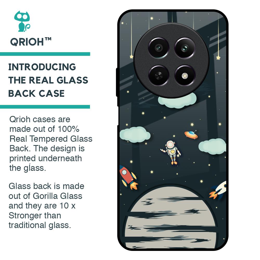 Astronaut Dream Glass Case For Realme 12 5G