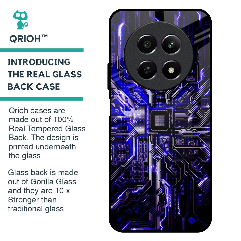 Techno Color Pattern Glass Case For Realme 12 5G