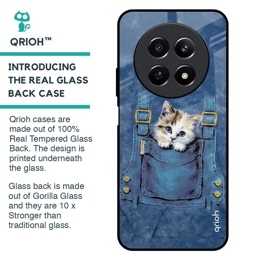 Kitty In Pocket Glass Case For Realme 12 5G