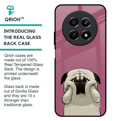 Funny Pug Face Glass Case For Realme 12 5G