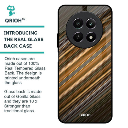 Diagonal Slash Pattern Glass Case for Realme 12 5G