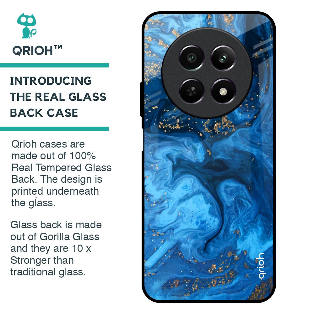 Gold Sprinkle Glass Case for Realme 12 5G