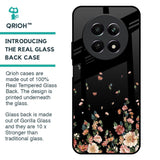 Floating Floral Print Glass Case for Realme 12 5G