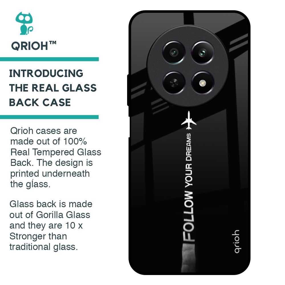 Follow Your Dreams Glass Case for Realme 12 5G
