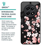 Black Cherry Blossom Glass Case for Realme 12 5G