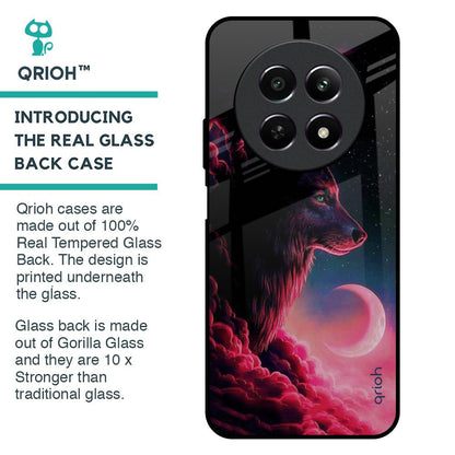 Moon Wolf Glass Case for Realme 12 5G