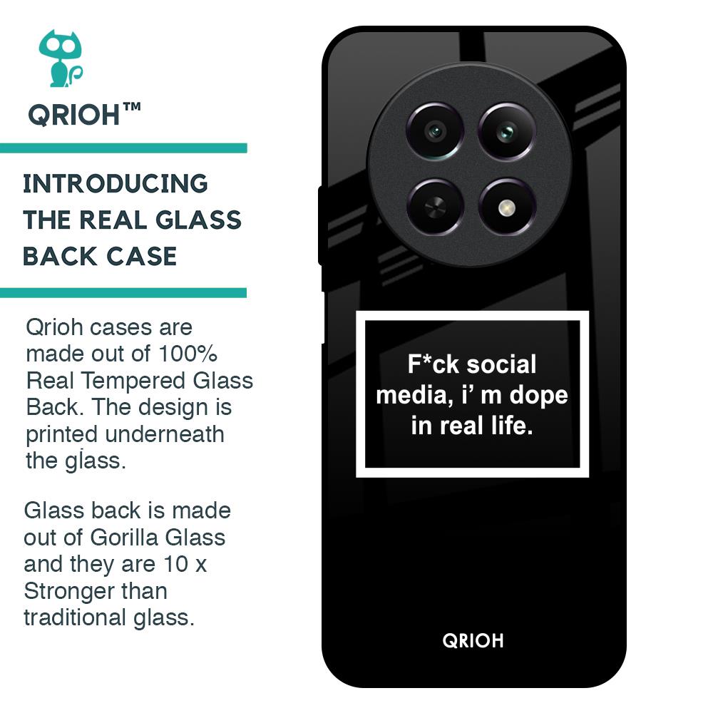 Dope In Life Glass Case for Realme 12 5G
