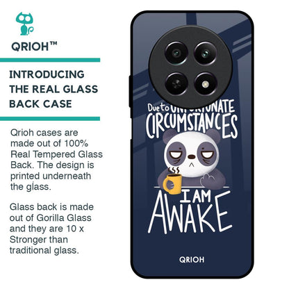 Struggling Panda Glass Case for Realme 12 5G