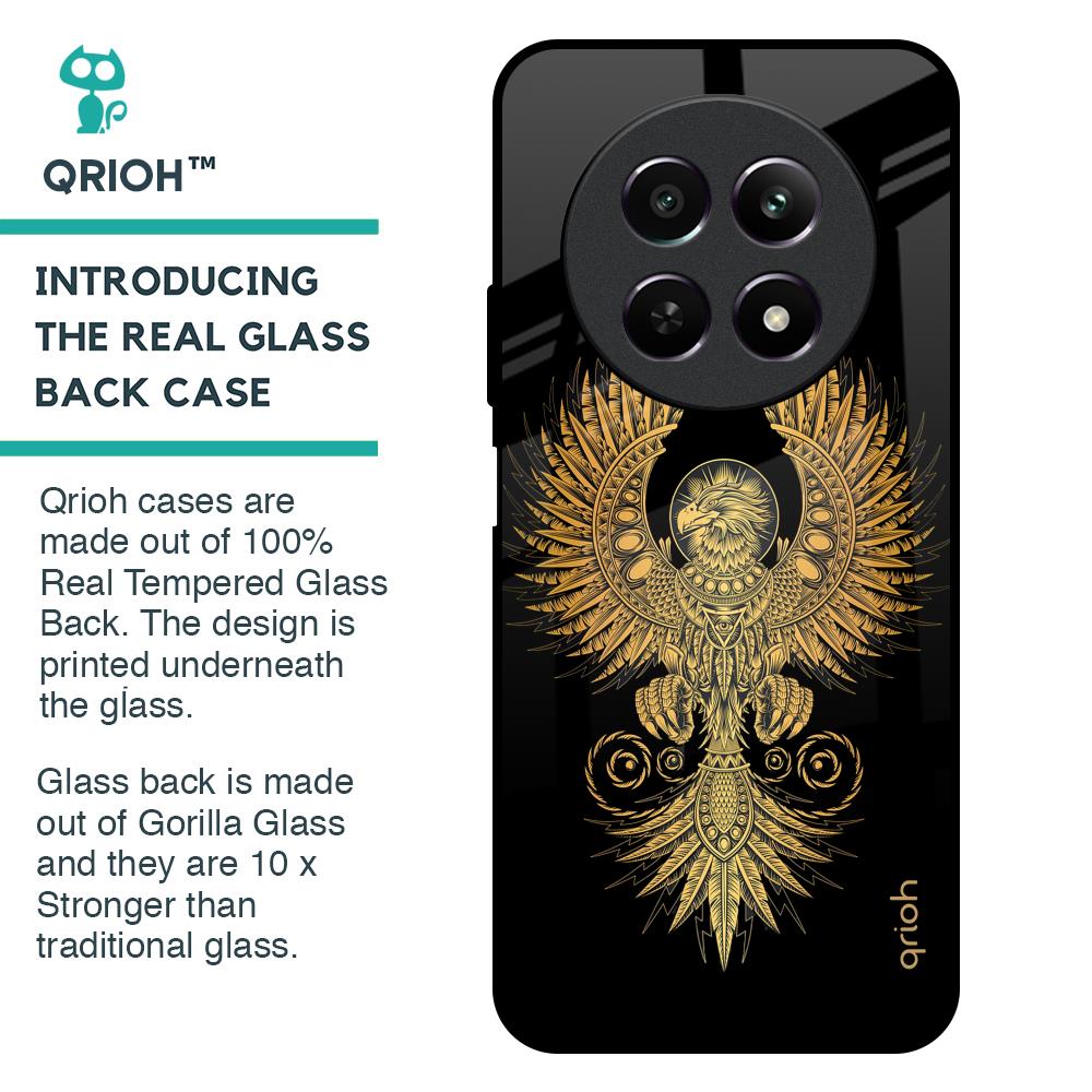 Mythical Phoenix Art Glass Case for Realme 12 5G