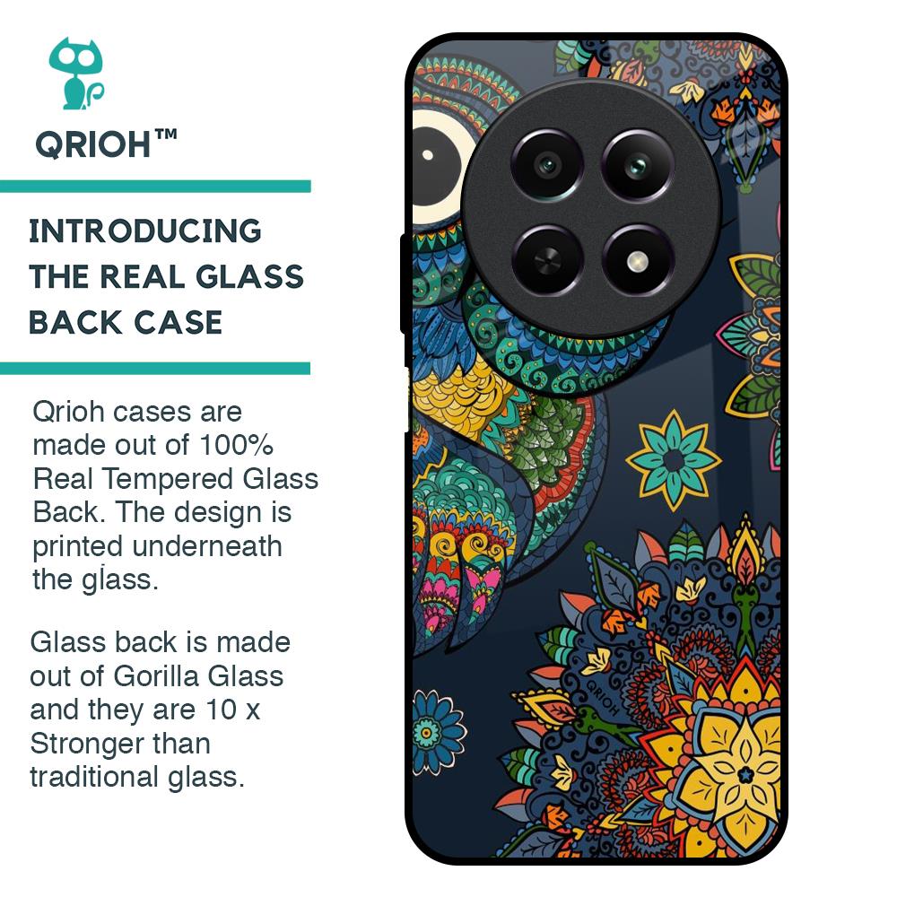 Owl Art Glass Case for Realme 12 5G