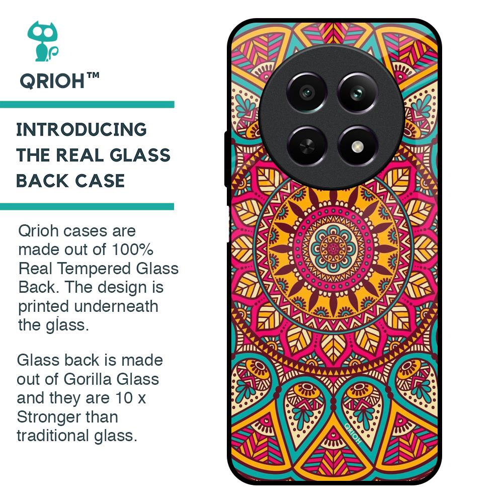 Elegant Mandala Glass Case for Realme 12 5G