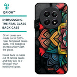 Retro Gorgeous Flower Glass Case for Realme 12 5G